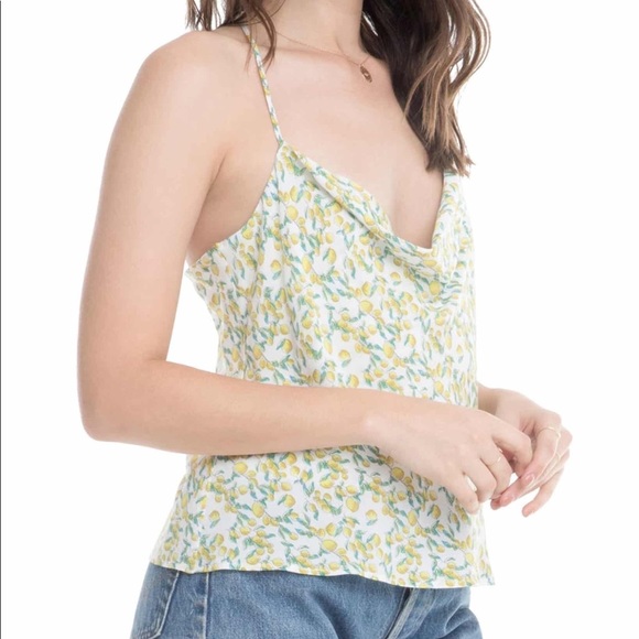 Astr Tops - Nordstrom ASTR Patti Sleevless Top in Lemon Drop